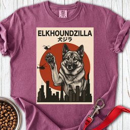 Norwegian Elkhound Elkhoundzilla Premium Tee Gift For Dog Lover