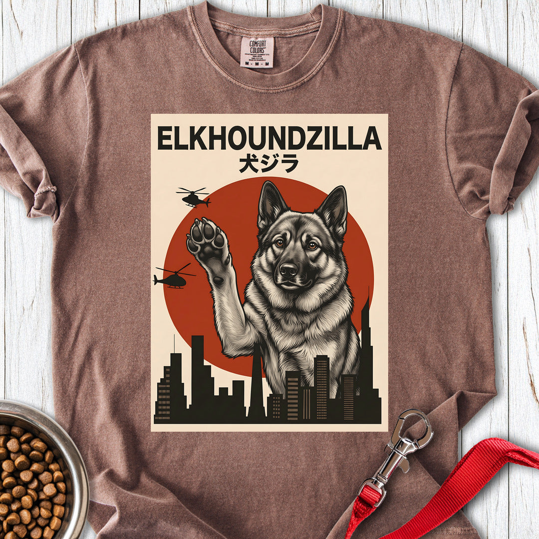 Norwegian Elkhound Elkhoundzilla Premium Tee Gift For Dog Lover