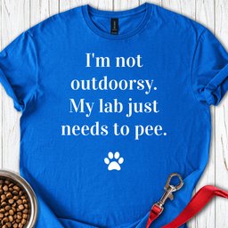 Outdoors Labrador T Shirt Gift For Dog Lover