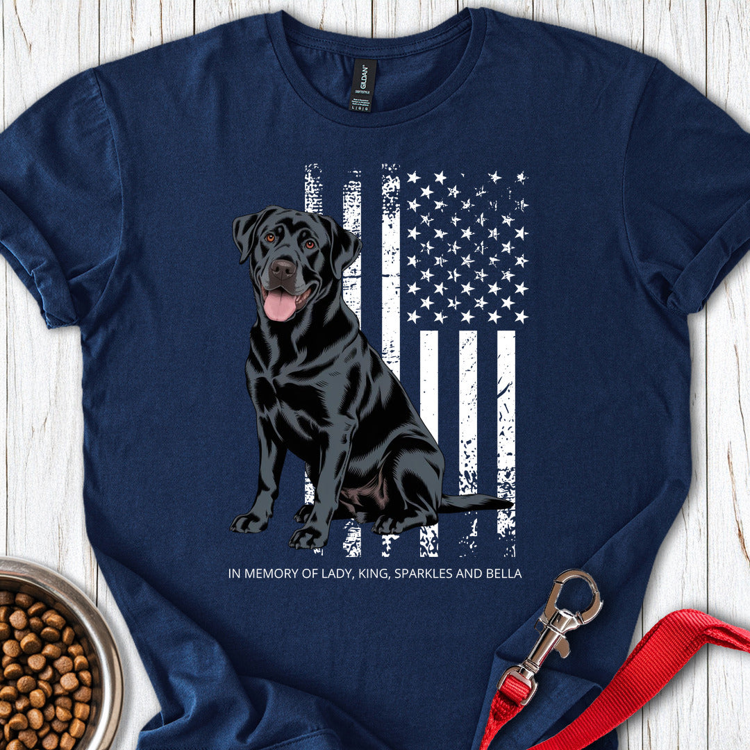 Personalized Black Lab T Shirt Gift For Dog Lover