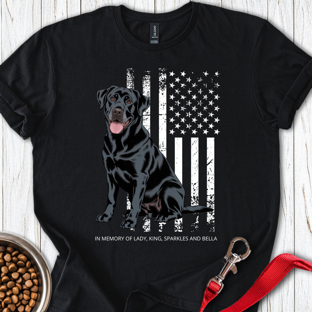 Personalized Black Lab T Shirt Gift For Dog Lover