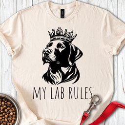 My Lab Rules T Shirt Gift For Dog Lover