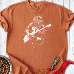 Newfoundland Guitar Premium Tee Gift For Dog Lover