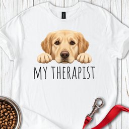 My Therapist Golden Retriever T Shirt Gift For Dog Lover