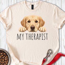 My Therapist Golden Retriever T Shirt Gift For Dog Lover