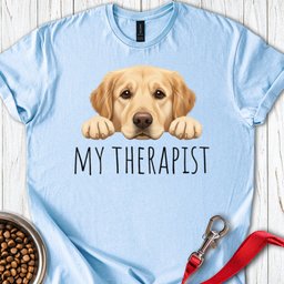 My Therapist Golden Retriever T Shirt Gift For Dog Lover
