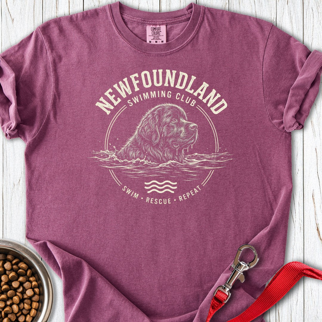 Newfoundland Swimming Club Premium Tee Gift For Dog Lover