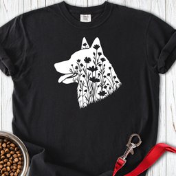 Norwegian Elkhound Flowers Premium Tee Gift For Dog Lover