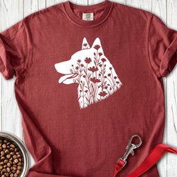 Norwegian Elkhound Flowers Premium Tee Gift For Dog Lover