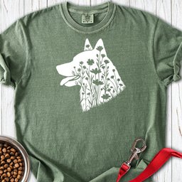 Norwegian Elkhound Flowers Premium Tee Gift For Dog Lover