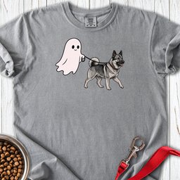 Norwegian Elkhound Ghost Walk Premium Tee Gift For Dog Lover