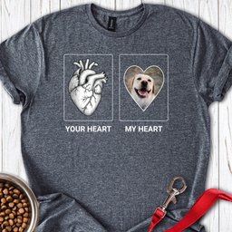 Personalized My Heart Labrador T Shirt Gift For Dog Lover