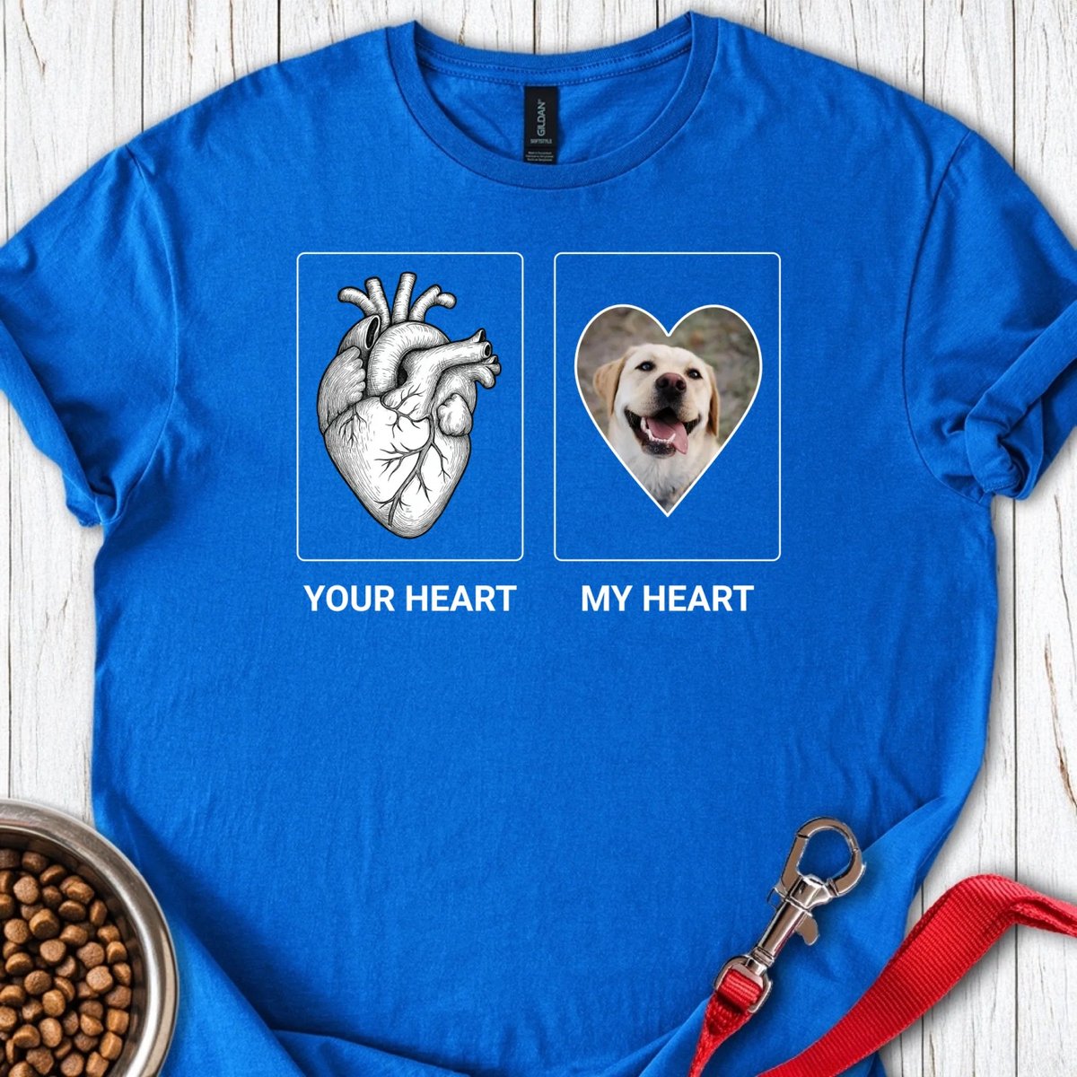 Personalized My Heart Labrador T Shirt Gift For Dog Lover