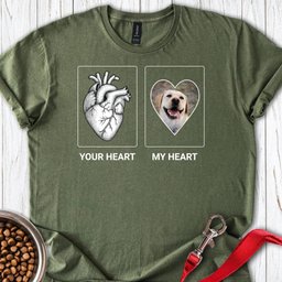 Personalized My Heart Labrador T Shirt Gift For Dog Lover