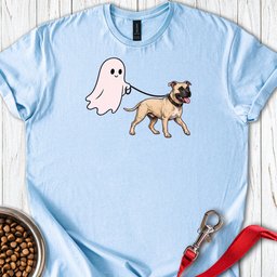 Pitbull Fawn Ghost Walk T Shirt Gift For Dog Lover