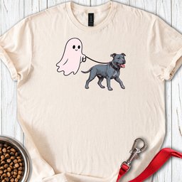 Pitbull Blue Ghost Walk T Shirt Gift For Dog Lover