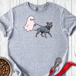 Pitbull Blue Ghost Walk T Shirt Gift For Dog Lover