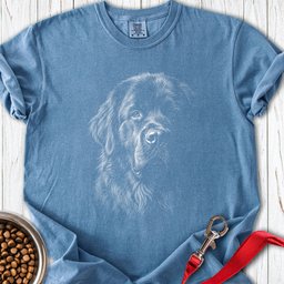 Newfoundland Portrait Premium Tee Gift For Dog Lover