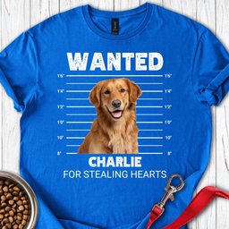 Personalized Mugshot Dog T Shirt Gift For Dog Lover