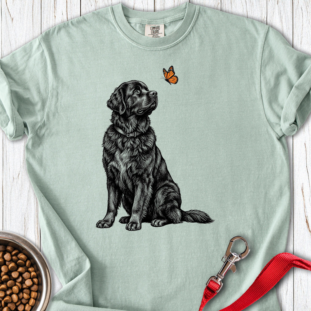 Newfoundland Butterfly Premium Tee Gift For Dog Lover