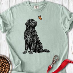 Newfoundland Butterfly Premium Tee Gift For Dog Lover