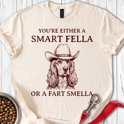 Smart Fella Cocker Spaniel T Shirt Gift For Dog Lover