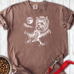 Yorkshire Terrier Moonlight Premium Tee Gift For Dog Lover
