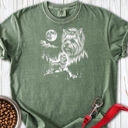 Yorkshire Terrier Moonlight Premium Tee Gift For Dog Lover