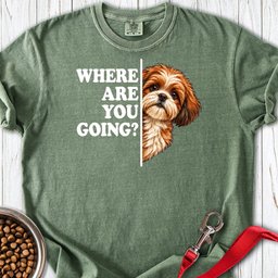 Red Shih Tzu Alert Premium Tee Gift For Dog Lover