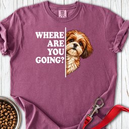 Red Shih Tzu Alert Premium Tee Gift For Dog Lover