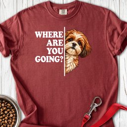 Red Shih Tzu Alert Premium Tee Gift For Dog Lover