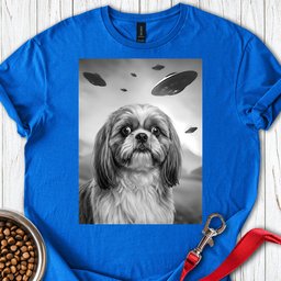 Shih Tzu Ufo T Shirt Gift For Dog Lover
