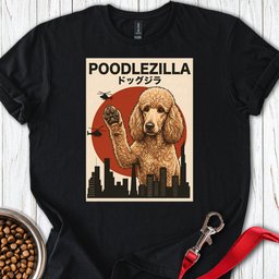 Standard Poodle Poodlezilla Apricot T Shirt Gift For Dog Lover