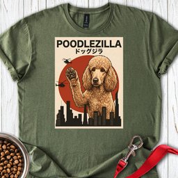 Standard Poodle Poodlezilla Apricot T Shirt Gift For Dog Lover