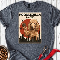 Standard Poodle Poodlezilla Apricot T Shirt Gift For Dog Lover