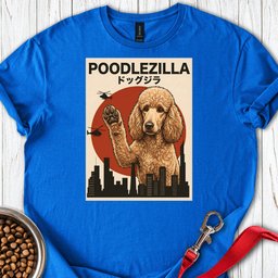 Standard Poodle Poodlezilla Apricot T Shirt Gift For Dog Lover