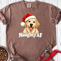 Yellow Labrador Christmas Naughty Premium Tee Gift For Dog Lover