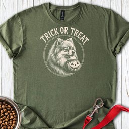 Pomeranian Trick Or Treat T Shirt Gift For Dog Lover