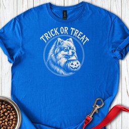 Pomeranian Trick Or Treat T Shirt Gift For Dog Lover