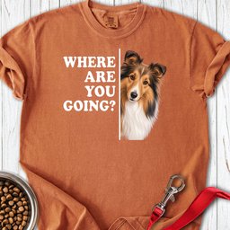 Shetland Sheepdog Where Are You Going Premium Tee Gift For Dog Lover