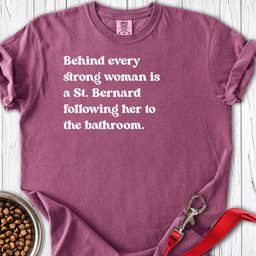 St Bernard Strong Woman Premium Tee Gift For Women