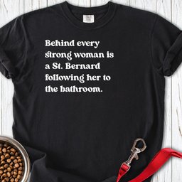 St Bernard Strong Woman Premium Tee Gift For Women