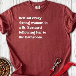 St Bernard Strong Woman Premium Tee Gift For Women