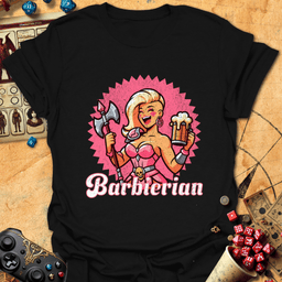Barbierian Tee Gift For Tabletop Gamer