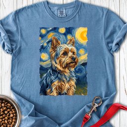 Yorkshire Terrier Van Gogh Premium Tee Gift For Dog Lover