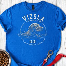 Vizsla Swimming Club T Shirt Gift For Dog Lover