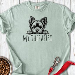 Yorkshire Terrier My Therapist Premium Tee Gift For Dog Lover