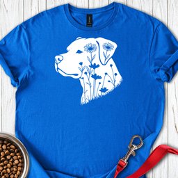Pitbull Flowers T Shirt Gift For Dog Lover