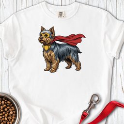 Yorkshire Terrier Superhero Premium Tee Gift For Dog Lover