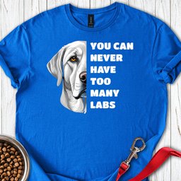 Too Many Silver Labs T Shirt Gift For Dog Lover